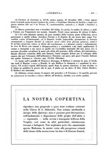 Cremona rivista mensile illustrata della Citta e Provincia