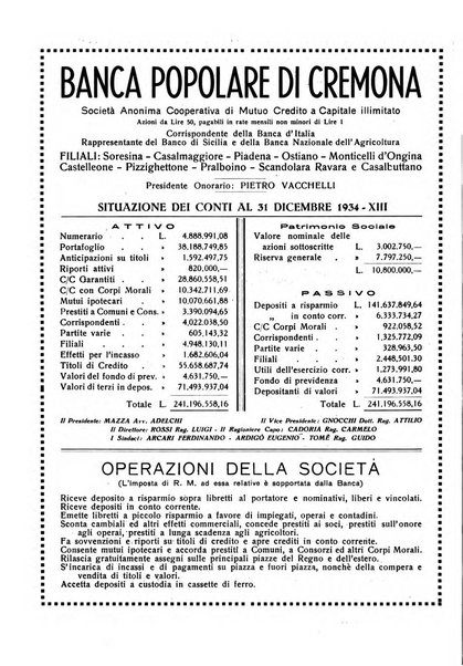 Cremona rivista mensile illustrata della Citta e Provincia