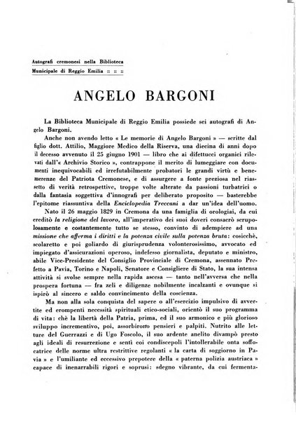 Cremona rivista mensile illustrata della Citta e Provincia