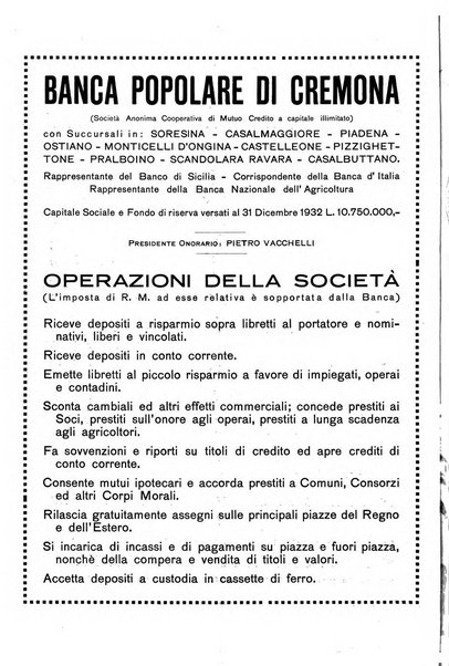 Cremona rivista mensile illustrata della Citta e Provincia