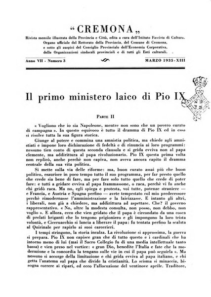 Cremona rivista mensile illustrata della Citta e Provincia