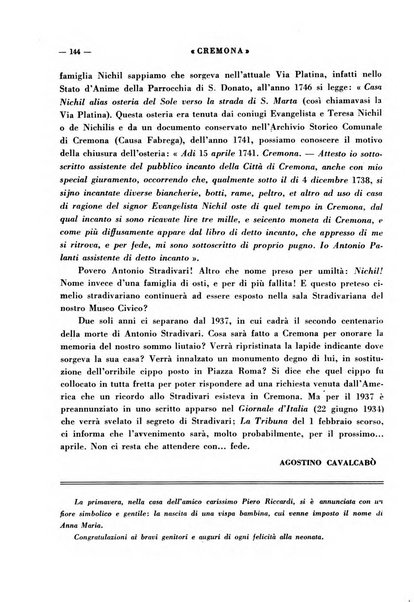 Cremona rivista mensile illustrata della Citta e Provincia