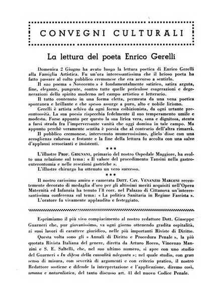 Cremona rivista mensile illustrata della Citta e Provincia