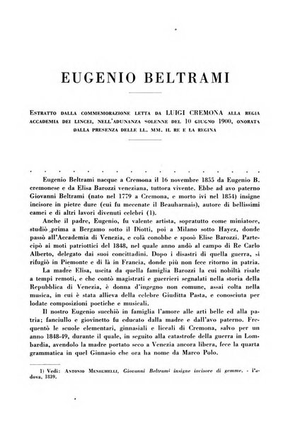 Cremona rivista mensile illustrata della Citta e Provincia