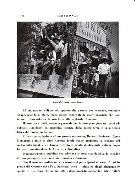 Cremona rivista mensile illustrata della Citta e Provincia