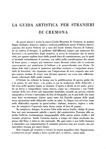 Cremona rivista mensile illustrata della Citta e Provincia