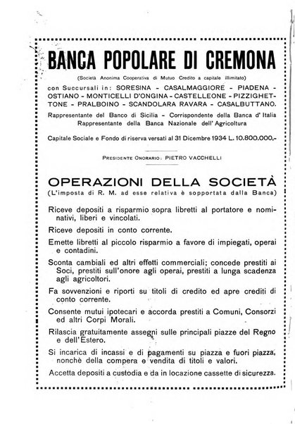 Cremona rivista mensile illustrata della Citta e Provincia