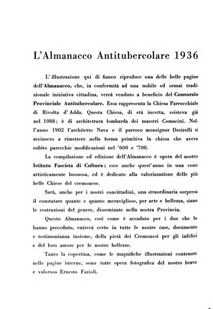 Cremona rivista mensile illustrata della Citta e Provincia