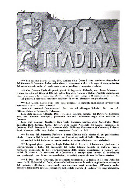 Cremona rivista mensile illustrata della Citta e Provincia