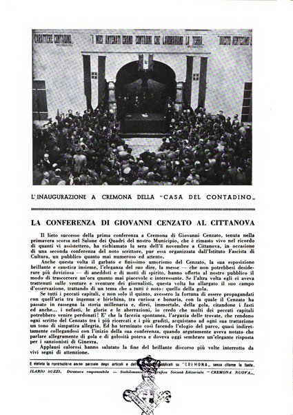 Cremona rivista mensile illustrata della Citta e Provincia