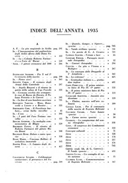 Cremona rivista mensile illustrata della Citta e Provincia