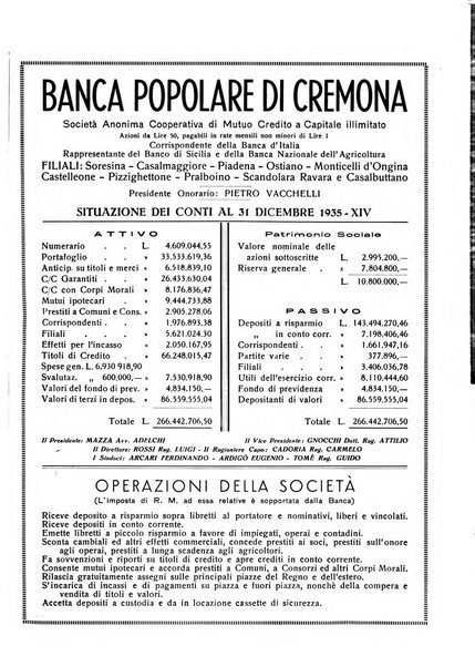 Cremona rivista mensile illustrata della Citta e Provincia