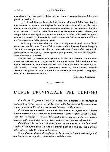 Cremona rivista mensile illustrata della Citta e Provincia