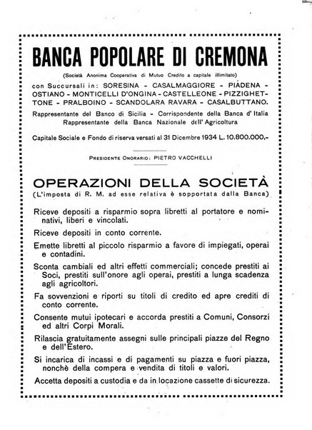 Cremona rivista mensile illustrata della Citta e Provincia