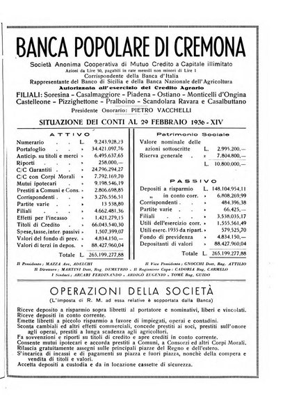 Cremona rivista mensile illustrata della Citta e Provincia