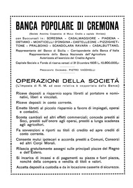 Cremona rivista mensile illustrata della Citta e Provincia