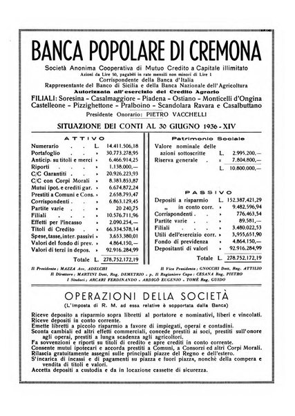 Cremona rivista mensile illustrata della Citta e Provincia