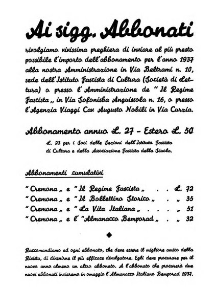 Cremona rivista mensile illustrata della Citta e Provincia