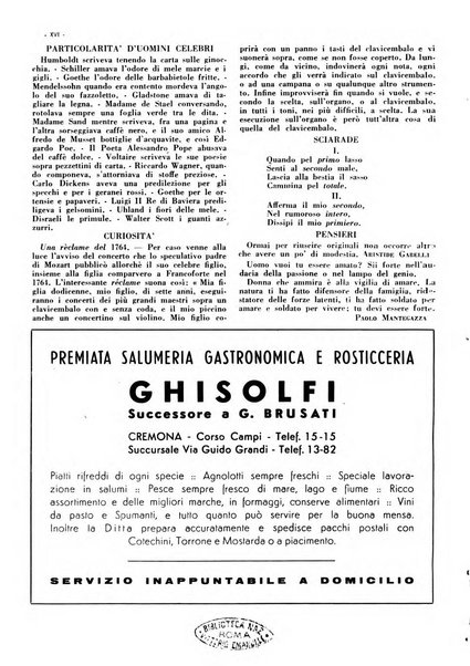 Cremona rivista mensile illustrata della Citta e Provincia