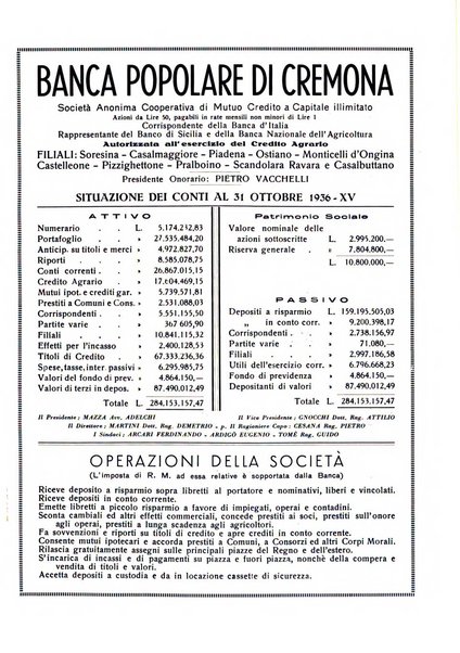 Cremona rivista mensile illustrata della Citta e Provincia