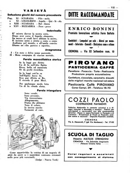 Cremona rivista mensile illustrata della Citta e Provincia