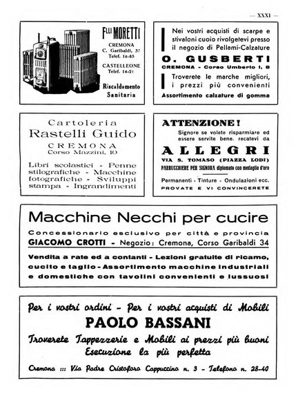 Cremona rivista mensile illustrata della Citta e Provincia