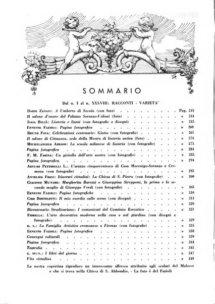 Cremona rivista mensile illustrata della Citta e Provincia