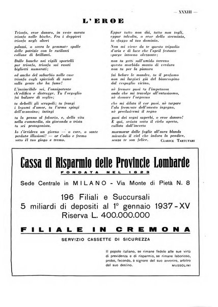 Cremona rivista mensile illustrata della Citta e Provincia