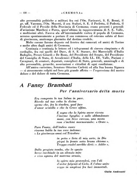 Cremona rivista mensile illustrata della Citta e Provincia