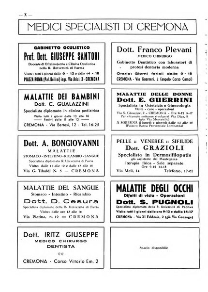 Cremona rivista mensile illustrata della Citta e Provincia