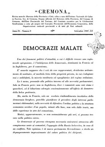 Cremona rivista mensile illustrata della Citta e Provincia