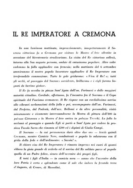 Cremona rivista mensile illustrata della Citta e Provincia