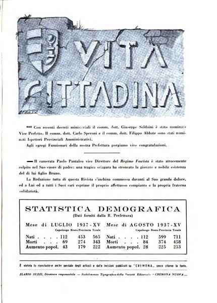 Cremona rivista mensile illustrata della Citta e Provincia