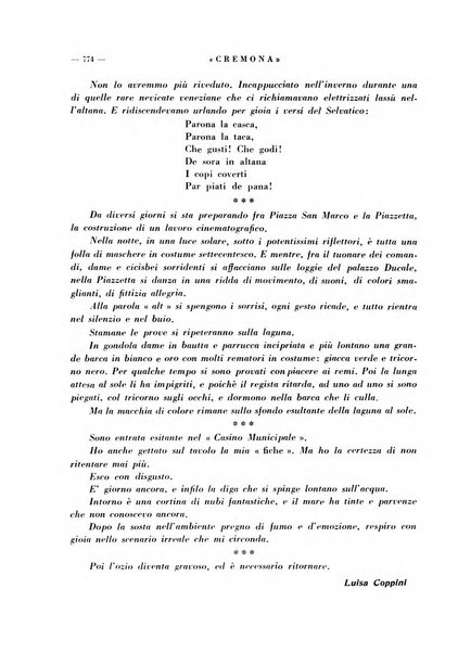 Cremona rivista mensile illustrata della Citta e Provincia