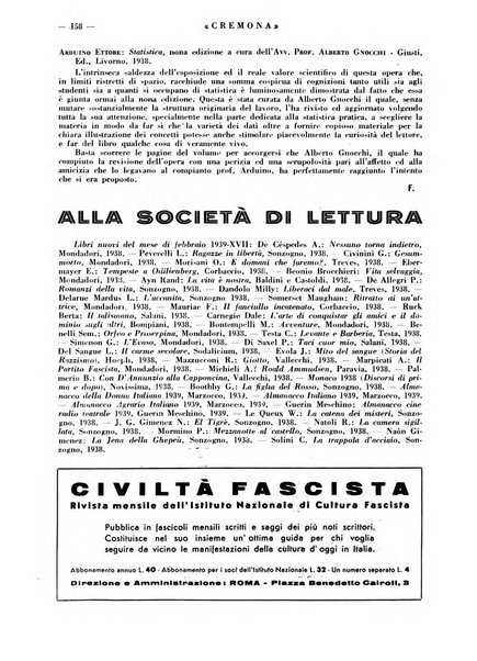 Cremona rivista mensile illustrata della Citta e Provincia