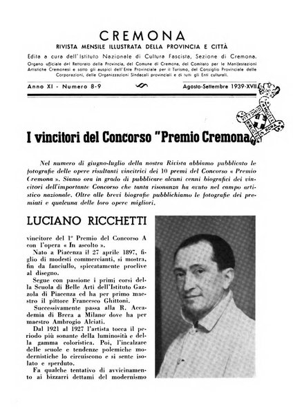 Cremona rivista mensile illustrata della Citta e Provincia