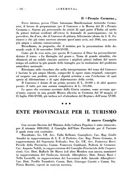 Cremona rivista mensile illustrata della Citta e Provincia