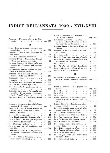 Cremona rivista mensile illustrata della Citta e Provincia