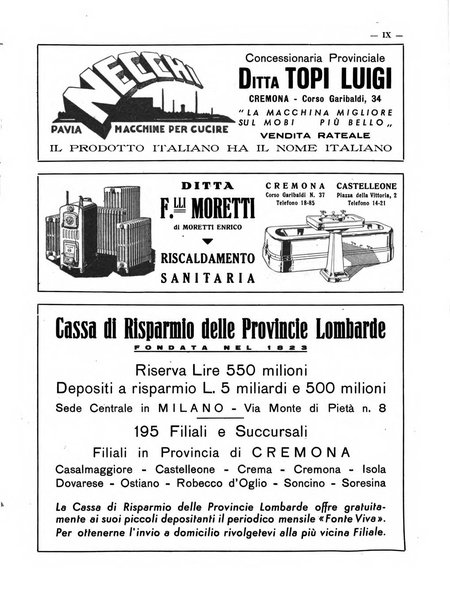 Cremona rivista mensile illustrata della Citta e Provincia