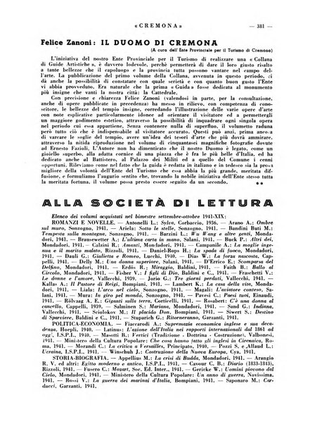 Cremona rivista mensile illustrata della Citta e Provincia