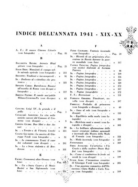 Cremona rivista mensile illustrata della Citta e Provincia