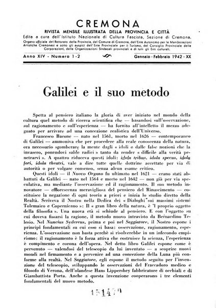 Cremona rivista mensile illustrata della Citta e Provincia