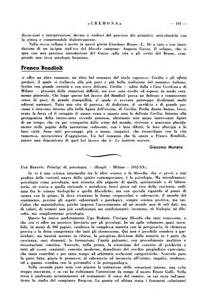 Cremona rivista mensile illustrata della Citta e Provincia