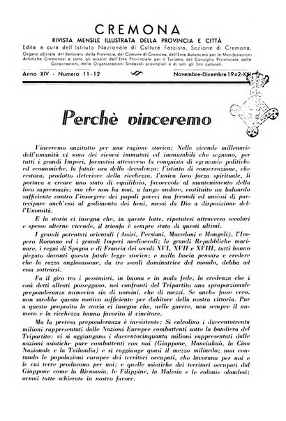 Cremona rivista mensile illustrata della Citta e Provincia