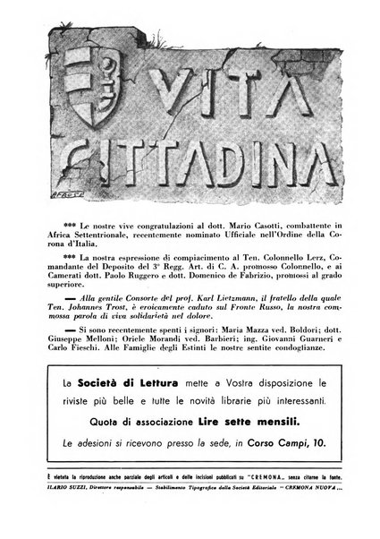 Cremona rivista mensile illustrata della Citta e Provincia