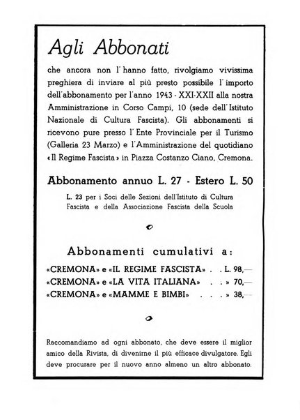 Cremona rivista mensile illustrata della Citta e Provincia