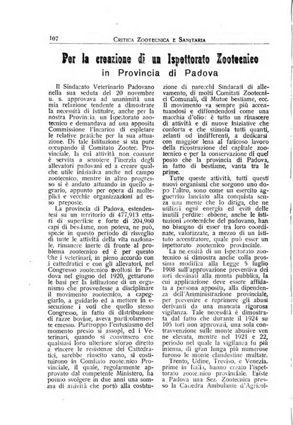 La critica zootecnica periodico illustrato mensile