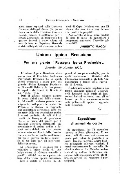 La critica zootecnica periodico illustrato mensile