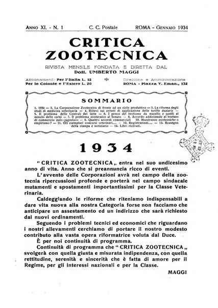 La critica zootecnica periodico illustrato mensile