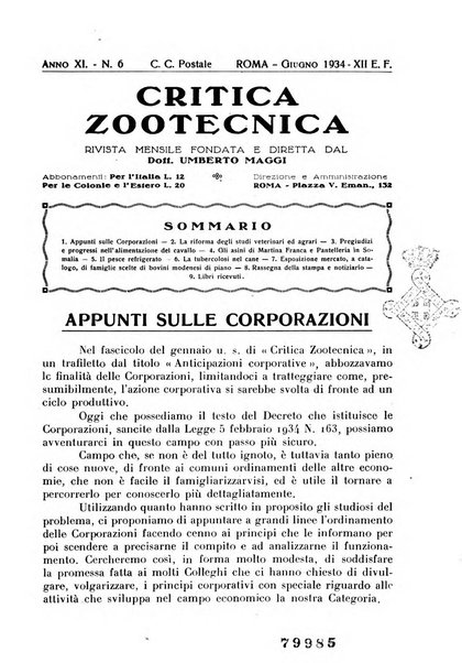 La critica zootecnica periodico illustrato mensile